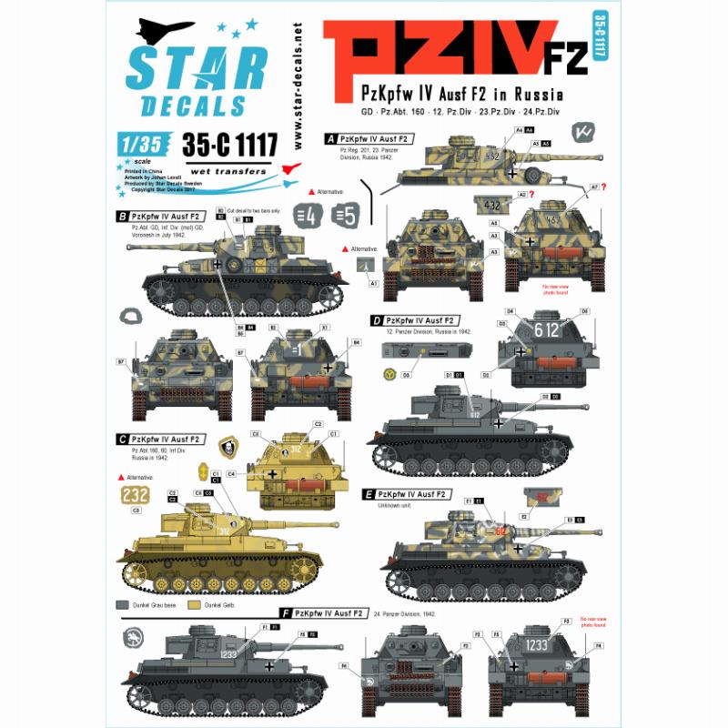 【新製品】35-C1117)WWII 独 東部戦線のIV号戦車F2(G)