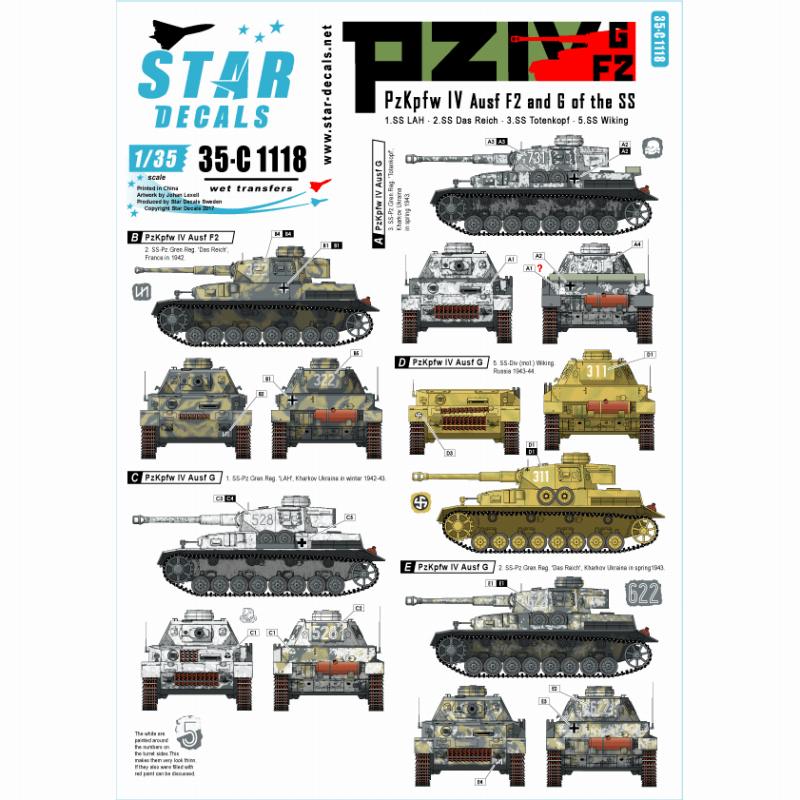 【新製品】35-C1118)WWII 独 東部戦線のIV号戦車F2(G),G型 武装親衛隊