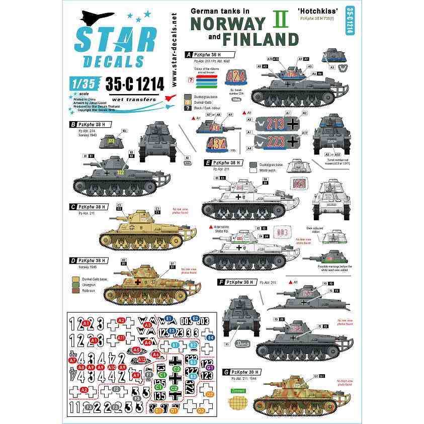 【新製品】35-C1214 WWII 独 ノルウェーとフィンランドに進駐したドイツ戦車 #2