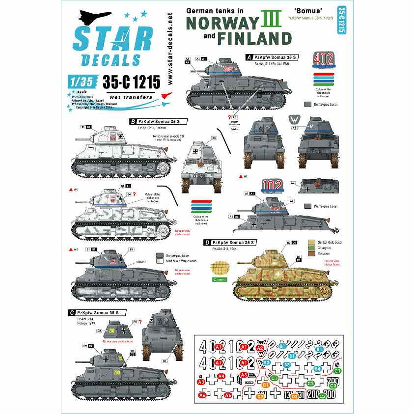 【新製品】35-C1215 WWII 独 ノルウェーとフィンランドに進駐したドイツ戦車 #3