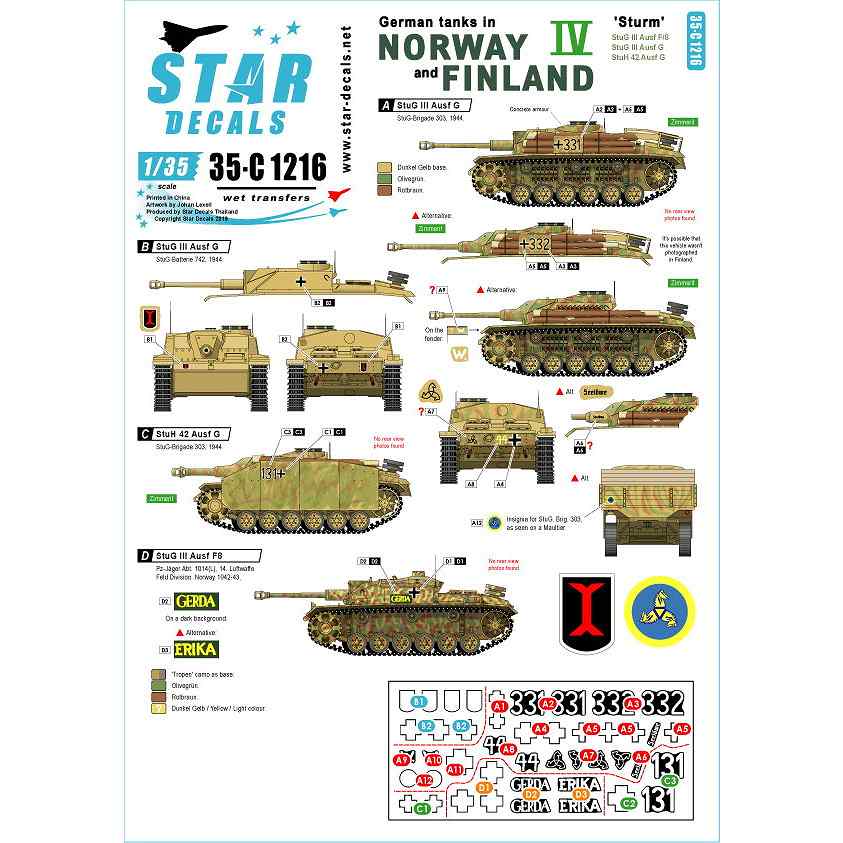 【新製品】35-C1216 WWII 独 ノルウェーとフィンランドに進駐したドイツ戦車 #4