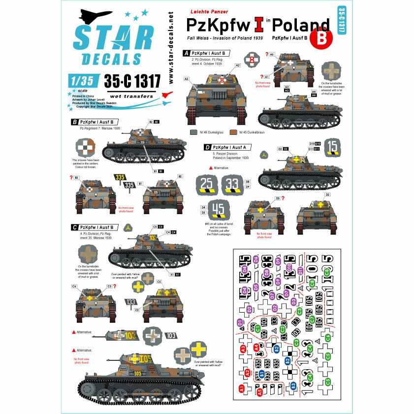 【新製品】35-C1317 1/35 WWII 独 ポーランドでのI号戦車 ポーランド侵攻1939