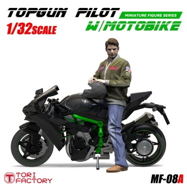 【新製品】MF-08A 現用 米 愛車に跨るアメリカ軍パイロット 大型スーパーバイク付