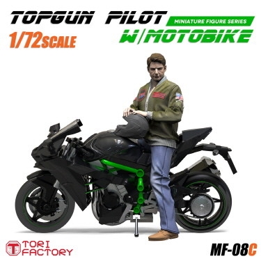 【新製品】MF-08C 現用 米 愛車に跨るアメリカ軍パイロット 大型スーパーバイク付