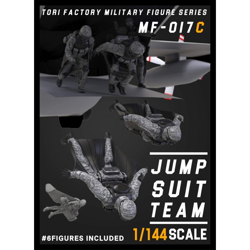 【新製品】MF-17C 1/144 現用 HALO降下するジャンプスーツチーム(5体入)