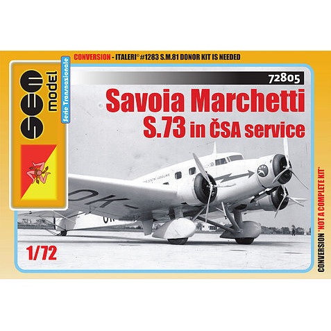 【新製品】72805 サヴォイア・マルケッティ S.M.73 チェコ航空 コンバージョンセット
