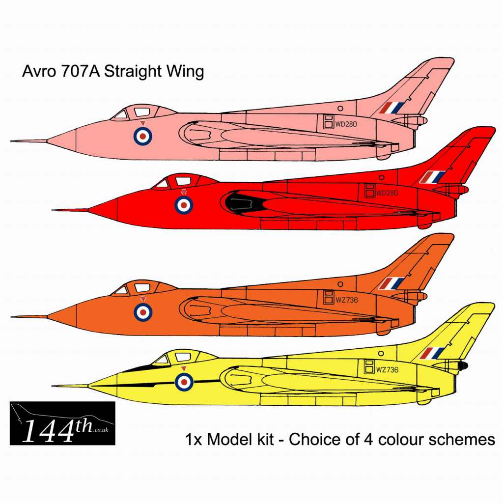 【新製品】144001 アブロ 707A デルタ翼実験機 ストレートウイング