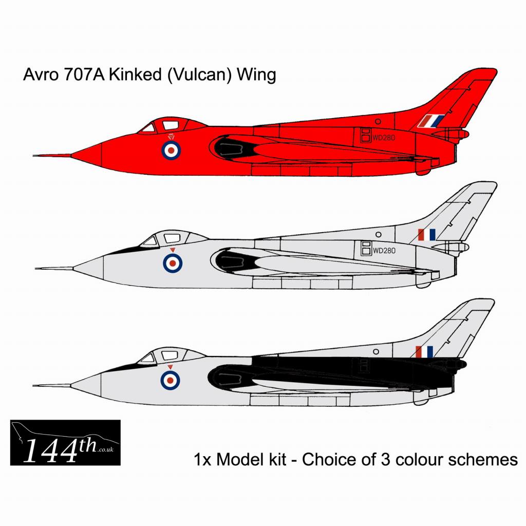 【新製品】144002 アブロ 707A デルタ翼実験機 バルカンウイング