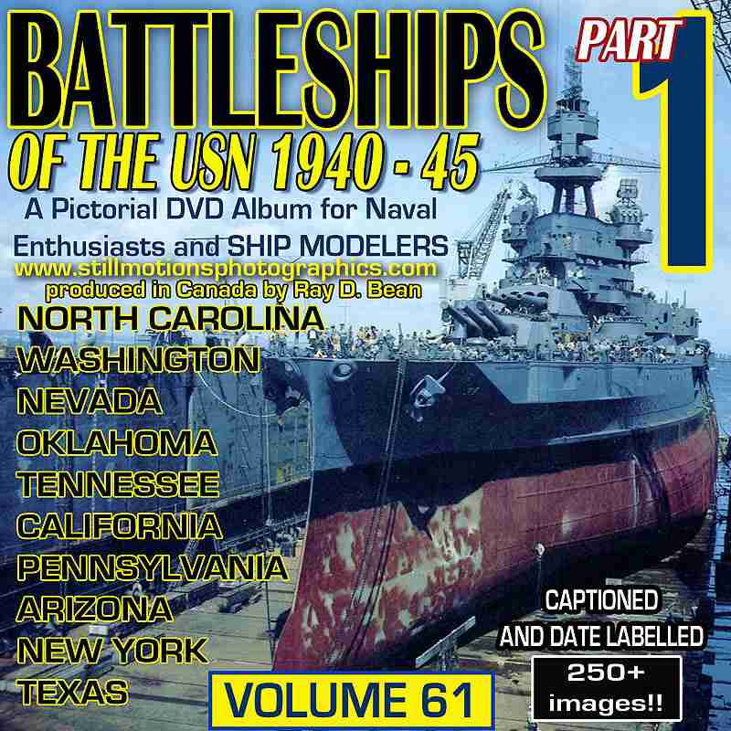 【新製品】SMG061 米海軍の戦艦 1940-45 フォトDVD パート1