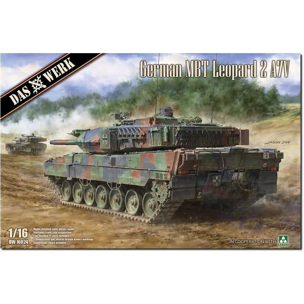 【新製品】DW16024 1/16 ドイツ主力戦車 レオパルト 2A7V
