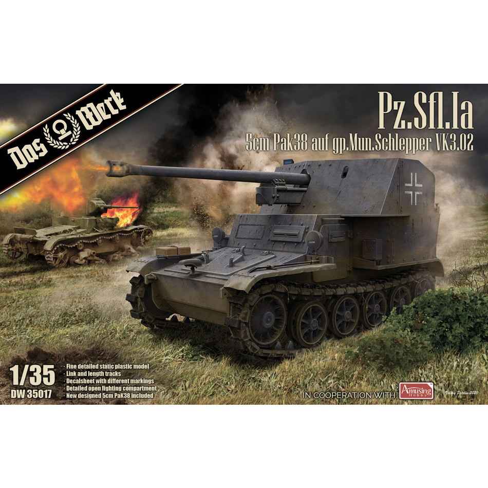 【新製品】DW35017 Pz.Sfl.Ia 5cm PaK 38 戦車駆逐車 VK3.02