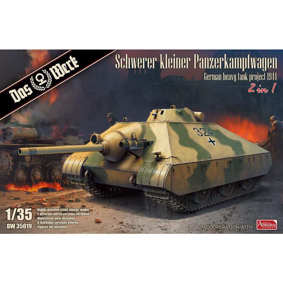 【新製品】DW35019 1/35 ドイツ軍 重小型戦車 2 in 1
