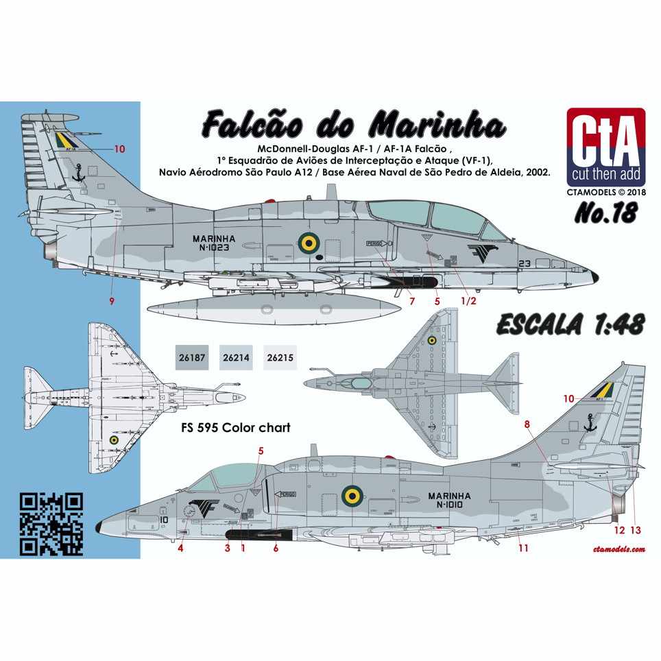 【新製品】CTA-18 AF-1/AF-1A スカイホーク ブラジル海軍