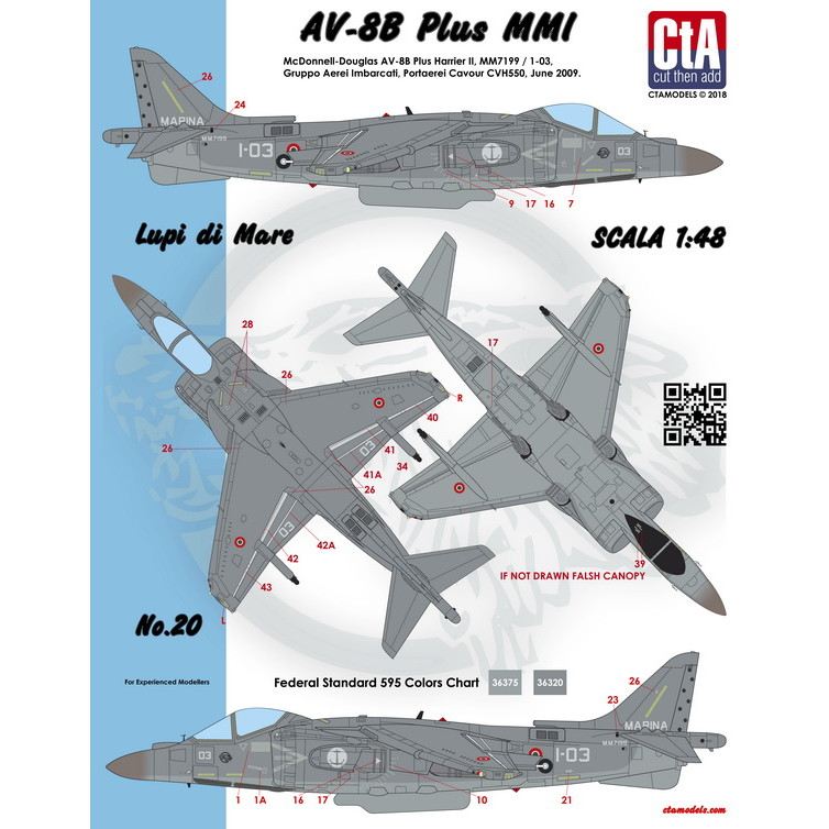 【新製品】CTA-20 AV-8B ハリアー プラス イタリア海軍