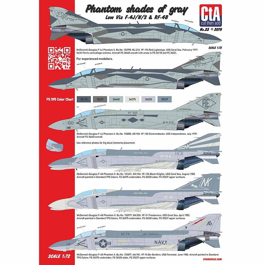 【新製品】CTA-23 F-4 ファントムII ロービジ