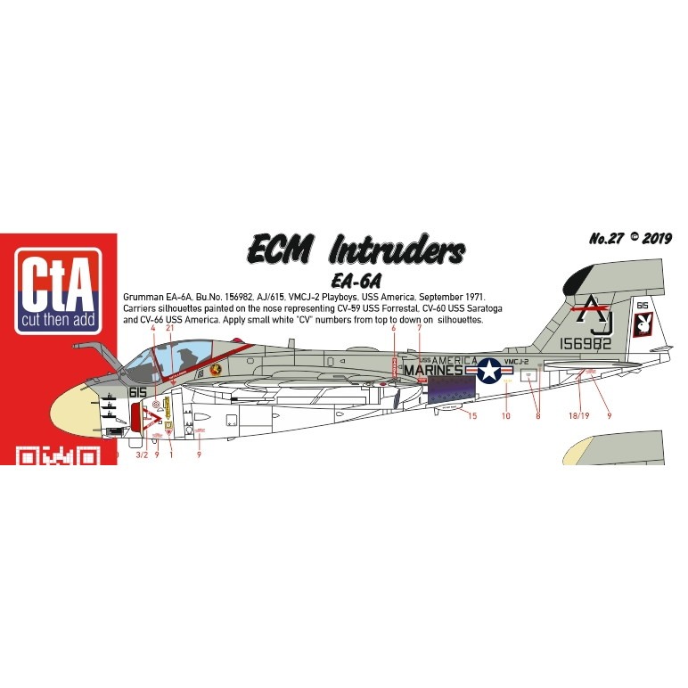 【新製品】CTA-27 グラマン EA-6A ECM イントルーダー