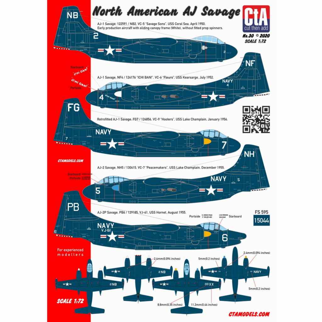 【新製品】CTA-30 ノースアメリカン AJ-1/AJ-2/AJ-2P サベージ