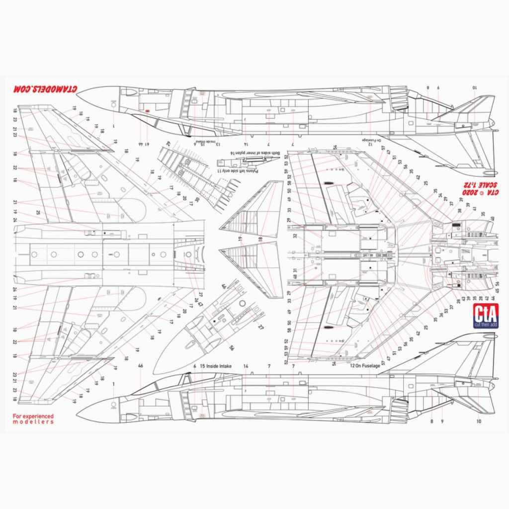 【新製品】CTA-33 F-4B/F-4J/F-4N ファントムII テクニカルデータ