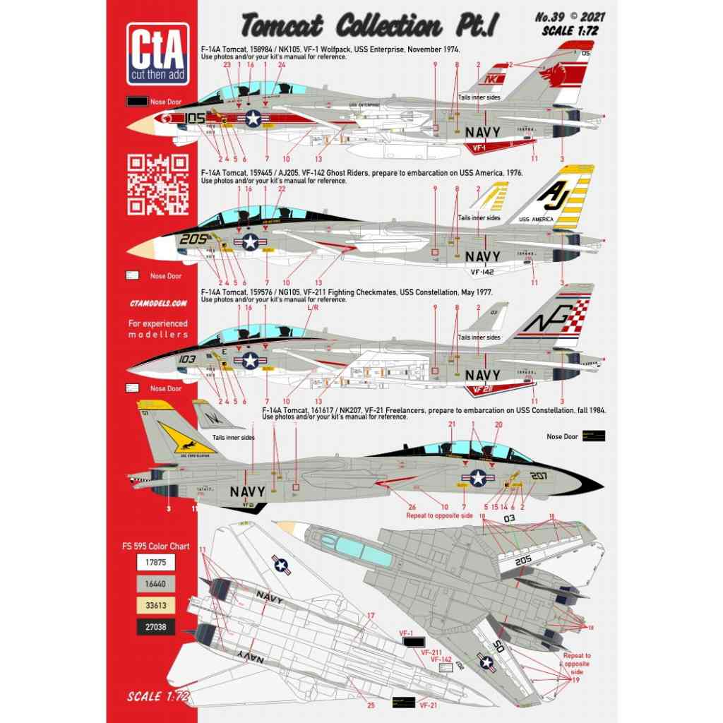 【新製品】CTA-39 グラマン F-14 トムキャット コレクション Pt.1