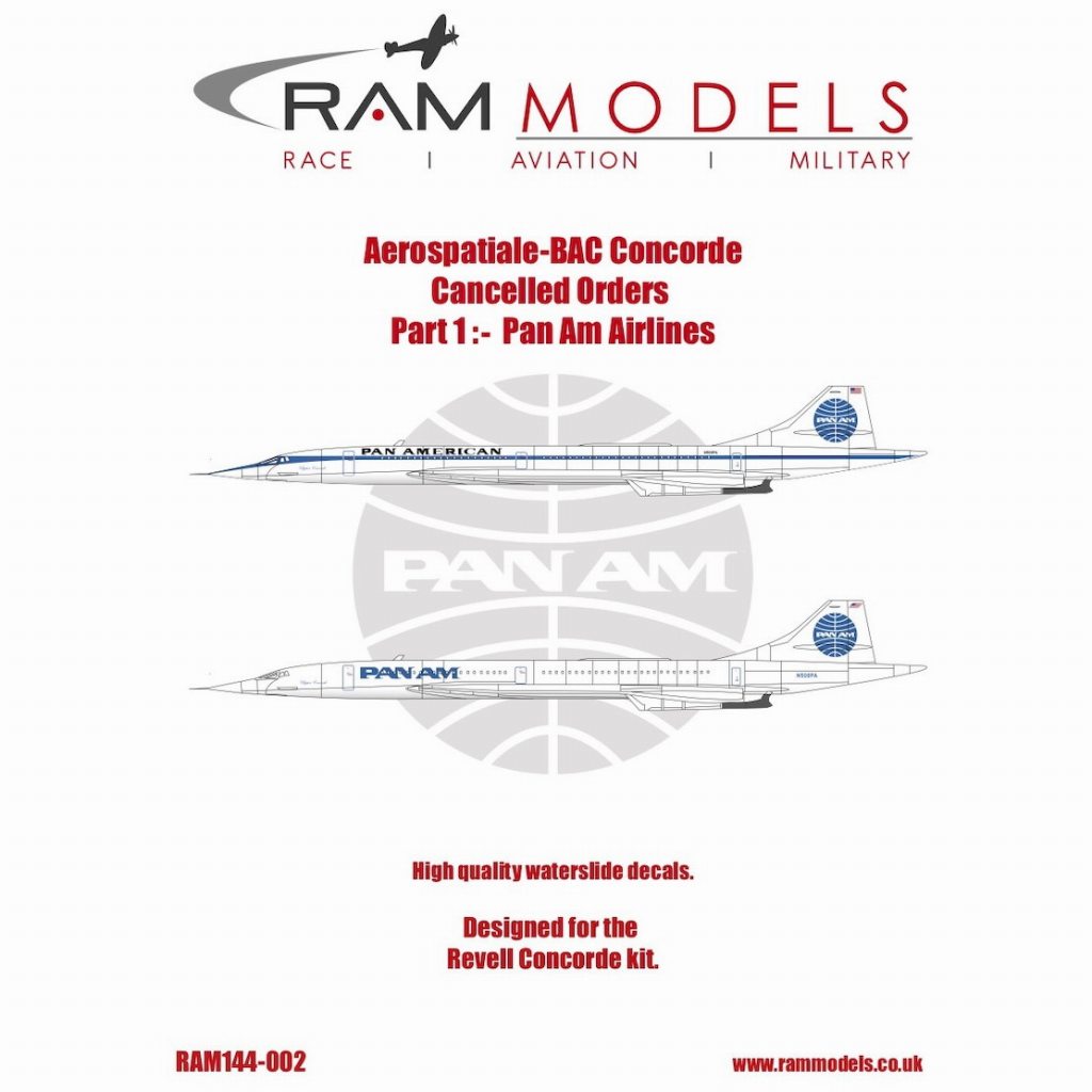 【新製品】144-002 アエロスパシアル-BAC コンコルド キャンセルオーダー Pt.1 パンアメリカン航空