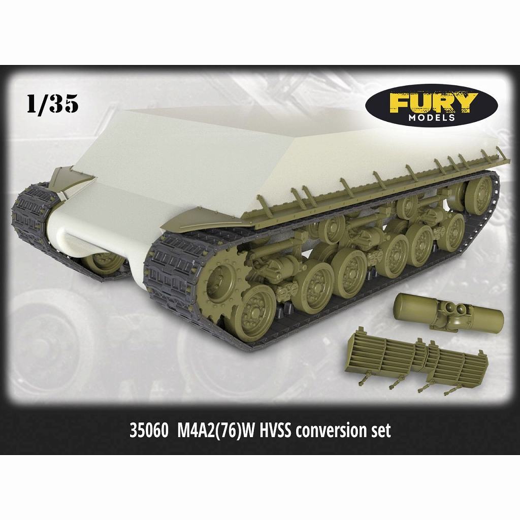【新製品】FM35060 1/35 WWII 米/露 M4A2(76)Wシャーマン戦車用 HVSSサスペンションコンバージョンセット(ズベズダ用)