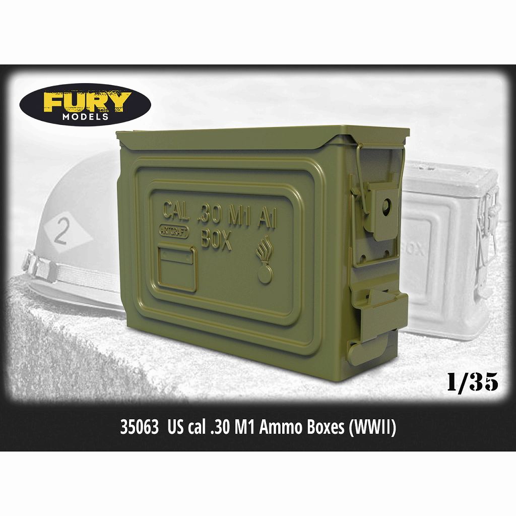 【新製品】FM35263 1/35 WWII アメリカ 30口径(7.62mm) M1弾薬箱(6個入)