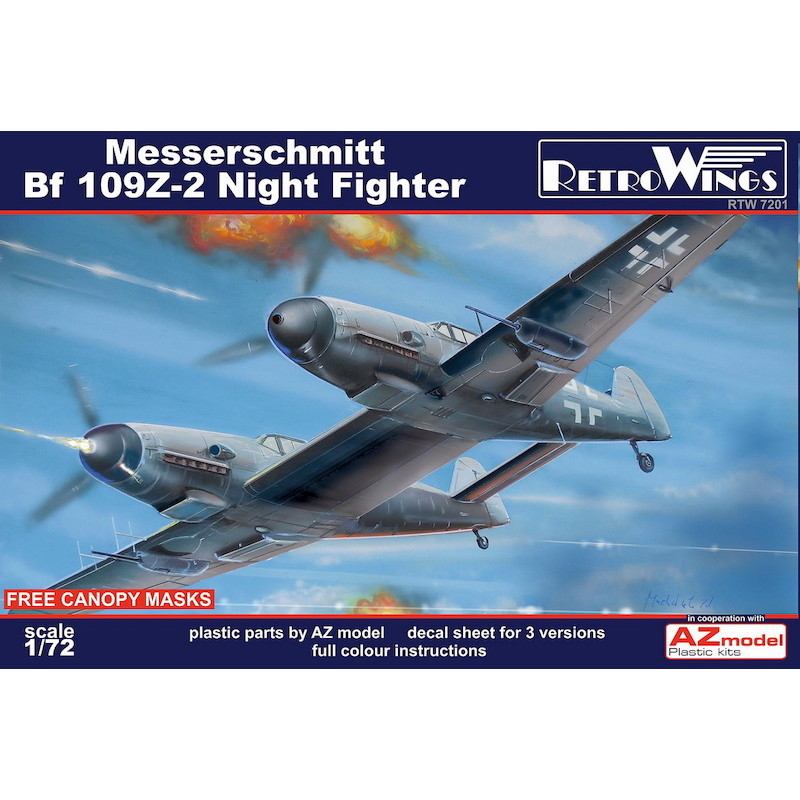 【新製品】RTW7201 メッサーシュミット Bf109Z-2 試作双発夜間戦闘機