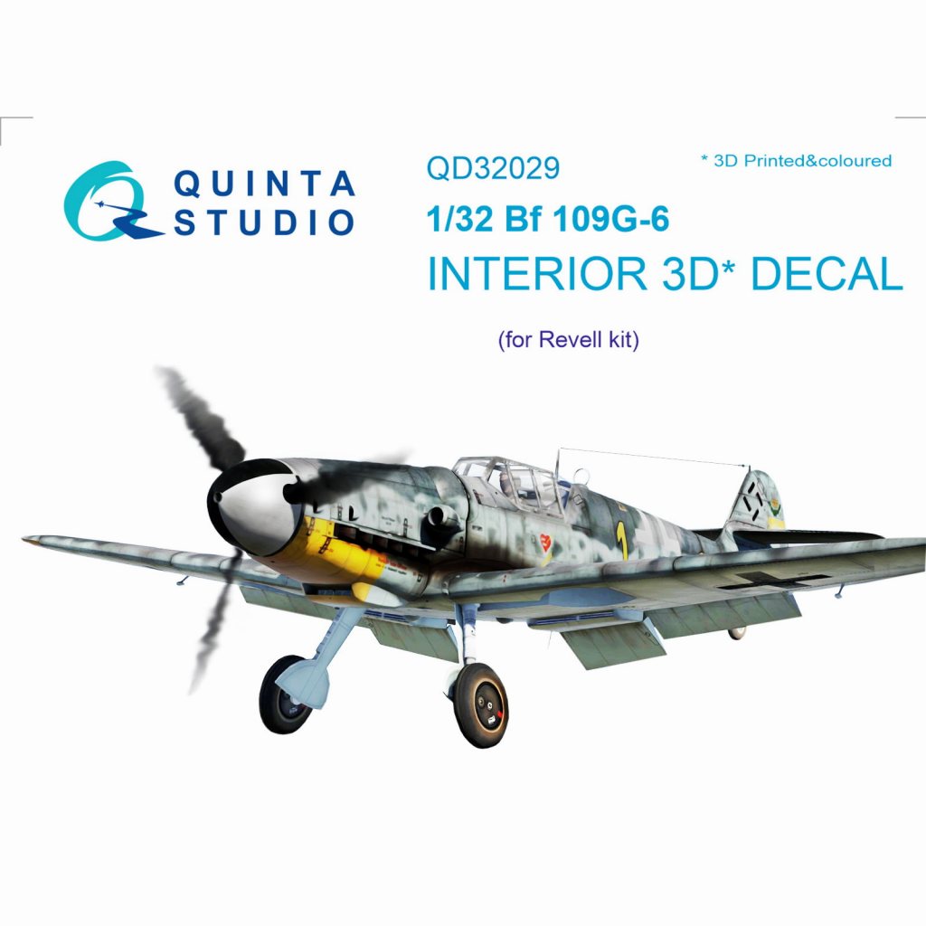 【新製品】QD32029 1/32 メッサーシュミット Bf109G-6 内装3Dデカール (レベル用)
