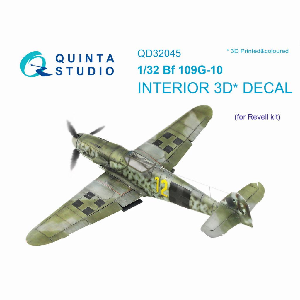 【新製品】QD32045 1/32 メッサーシュミット Bf109G-10 内装3Dデカール (レベル用)