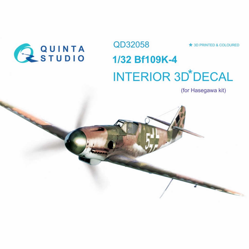【新製品】QD32058 1/32 メッサーシュミット Bf109K-4 内装3Dデカール(ハセガワ用)