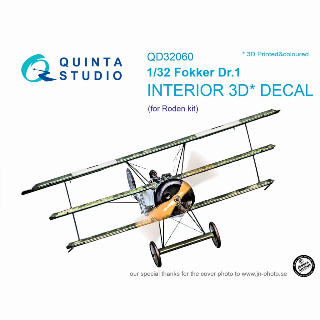 【新製品】QD32060 1/32 フォッカー Dr.1 内装3Dデカール(ローデン用)