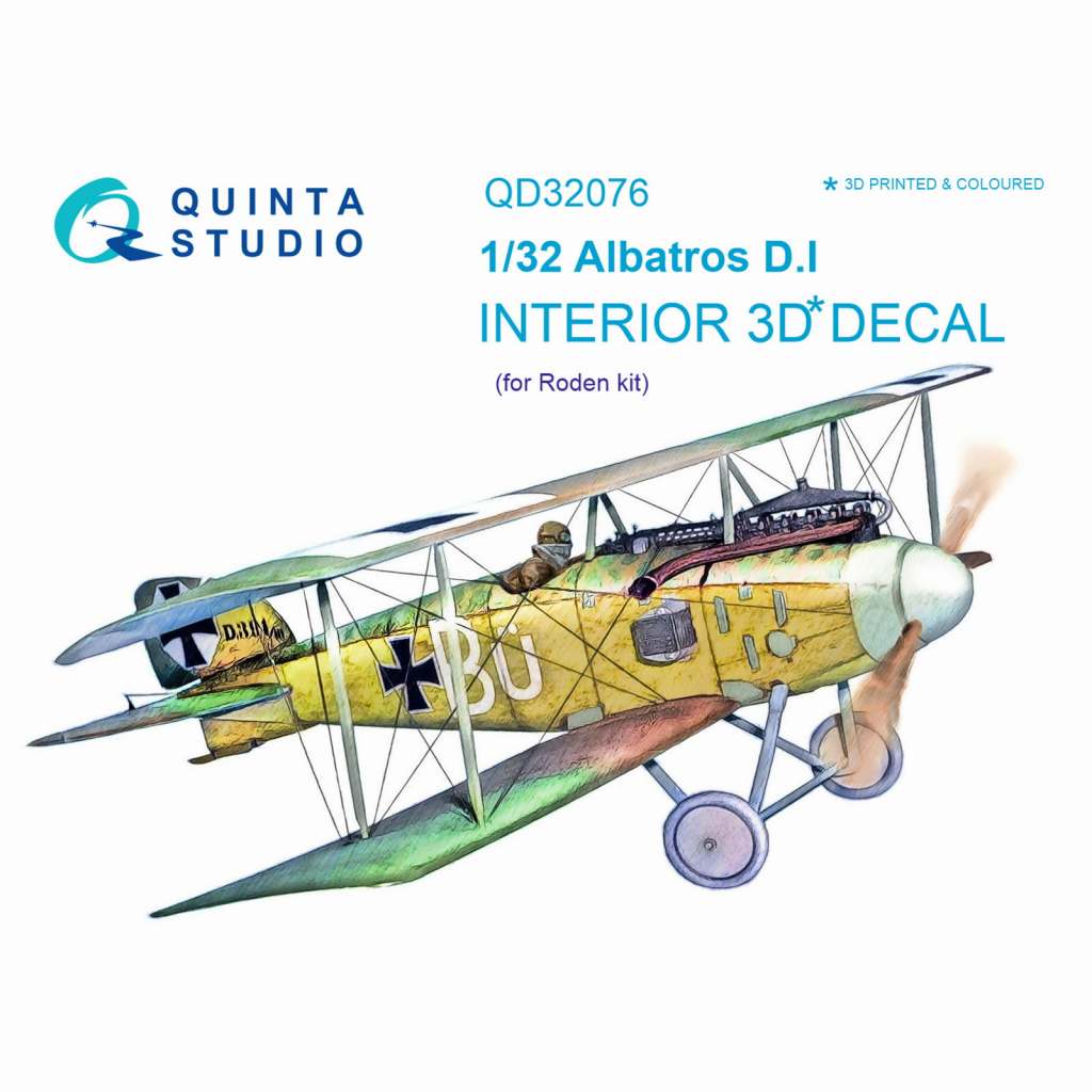 【新製品】QD32076 1/32 アルバトロス D.I 内装3Dデカール(ローデン用)