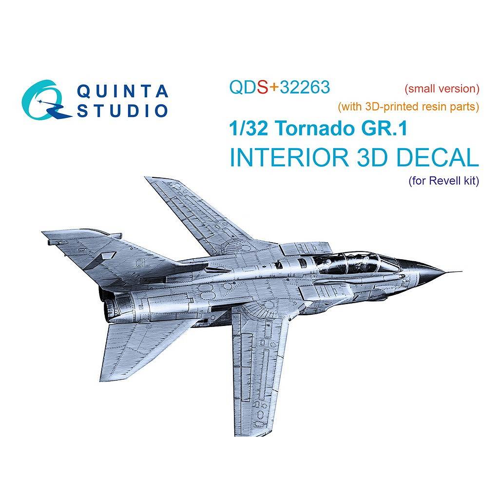 【新製品】QDS+32263 1/32 パナビア トーネード Gr.1 内装カラー3Dデカール(レベル用) スモールバージョン (3Dプリント製パーツ付)