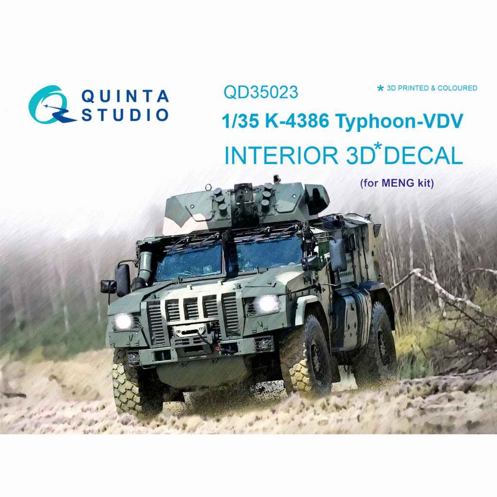 【新製品】QD35023 1/35 ロシア K-4386 タイフーン-VDV 装輪装甲車 内装3Dデカール (モンモデル用)