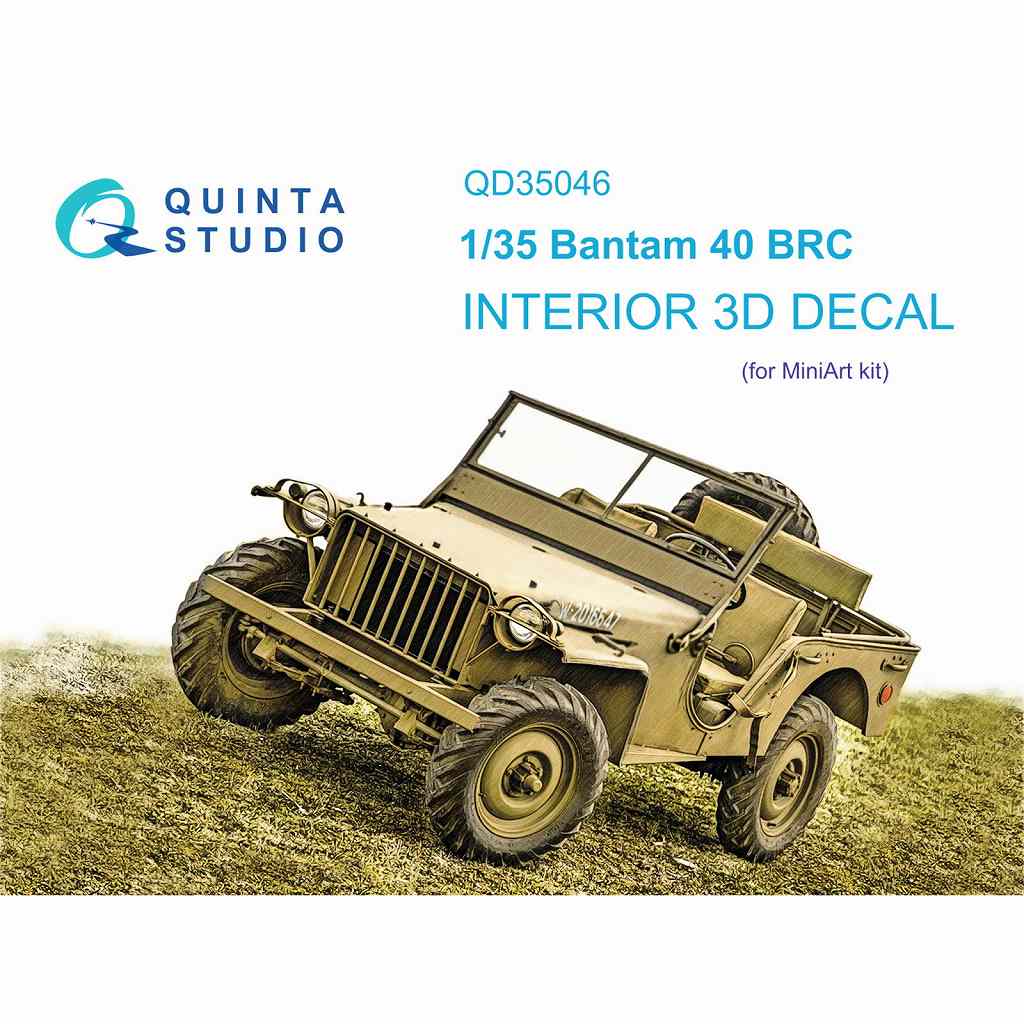 【新製品】QD35046 1/35 バンタム 40 BRC カラー内装3Dデカール (ミニアート用)