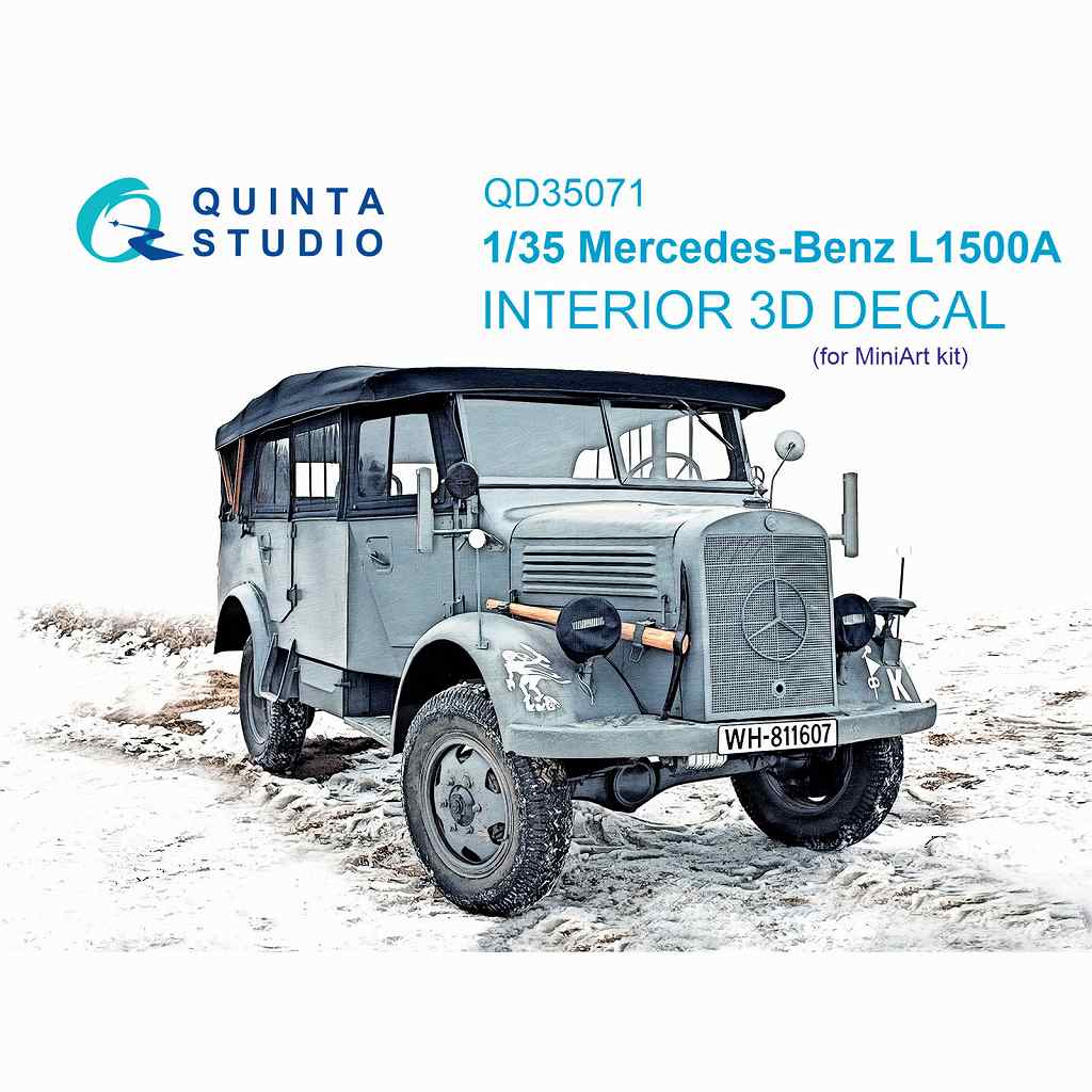 【新製品】QD35071 1/35 メルセデスベンツ L1500A カラー内装3Dデカール (ミニアート用)