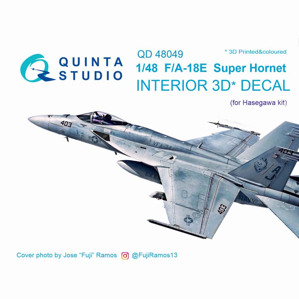 【新製品】QD48049 1/48 ボーイング F/A-18E スーパーホーネット 内装3Dデカール (ハセガワ用)