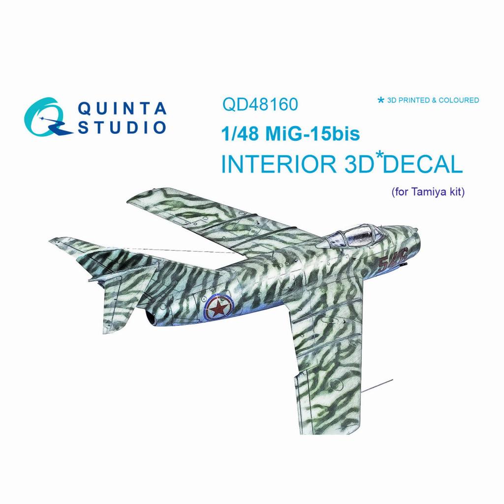 【新製品】QD48160 1/48 ミグ MiG-15bis ファゴット 内装3Dデカール (タミヤ用)