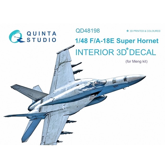 【新製品】QD48198 1/48 マクドネル・ダグラス F/A-18E スーパーホーネット 内装カラー3Dデカール(モンモデル用)