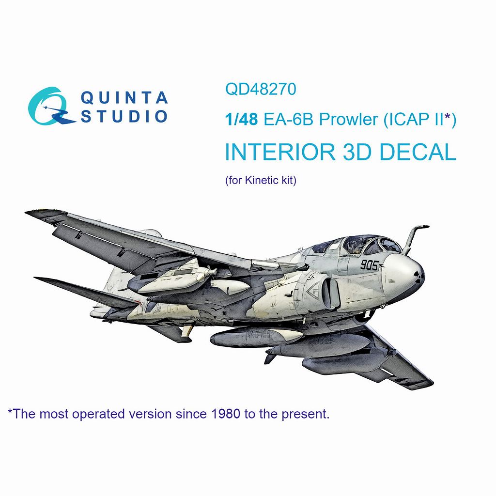 【新製品】QD48270 1/48 グラマン EA-6B プラウラー (ICAP II) 内装カラー3Dデカール(キネティック用)