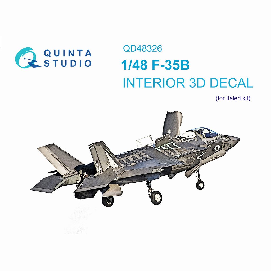 【新製品】QD48326 1/48 ロッキード・マーティン F-35B ライトニングII 内装カラー3Dデカール(イタレリ用)