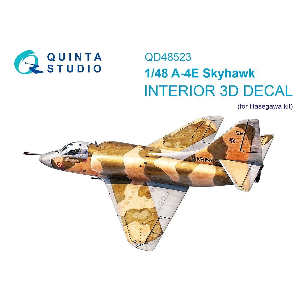 【新製品】QD48523 1/48 ダグラス A-4E スカイホーク 内装カラー3Dデカール (ハセガワ用)