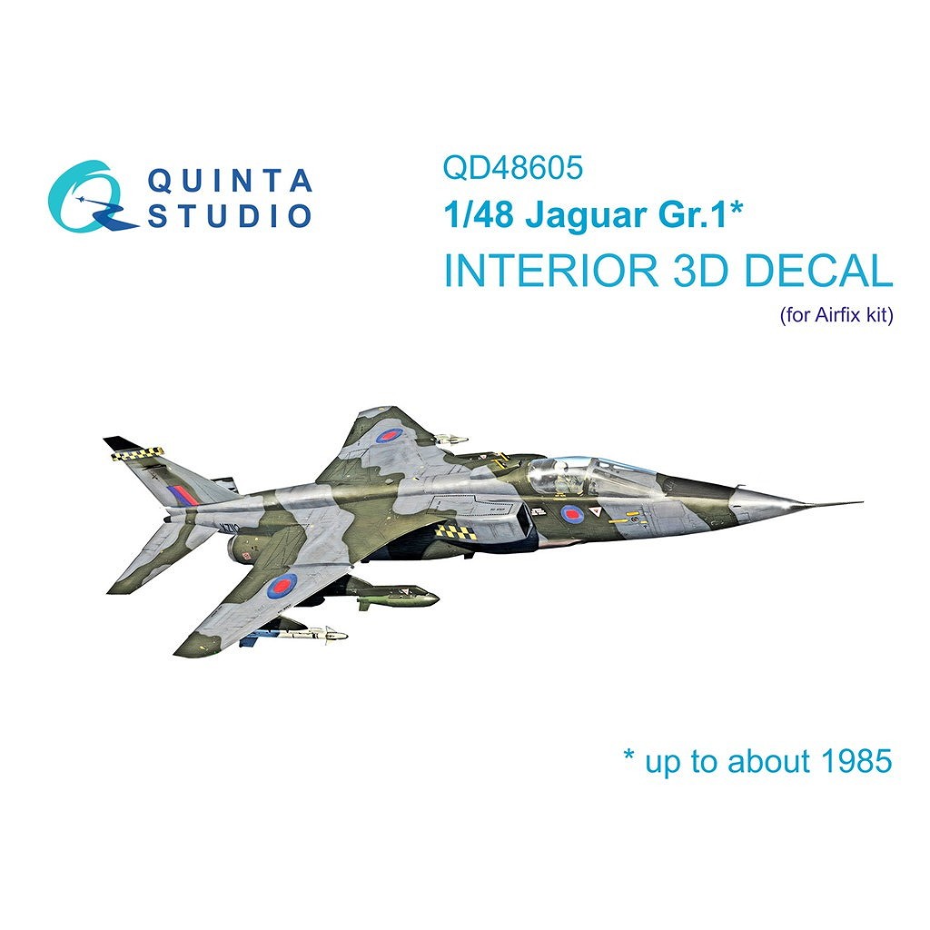 【新製品】QD48605 1/48 セペキャット ジャギュア Gr.1 内装カラー3Dデカール (エアフィックス用)