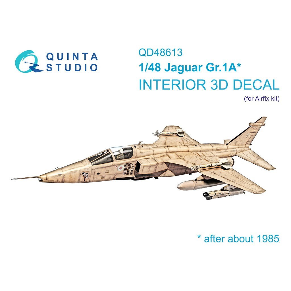 【新製品】QD48613 1/48 セペキャット ジャギュア Gr.1A 内装カラー3Dデカール (エアフィックス用)