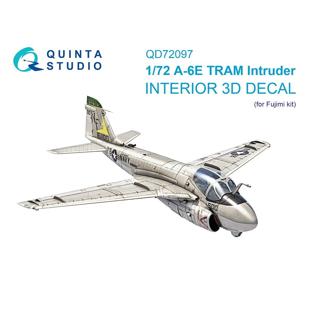 【新製品】QD72097 1/72 グラマン A-6E TRAM イントルーダー 内装カラー3Dデカール(フジミ用)