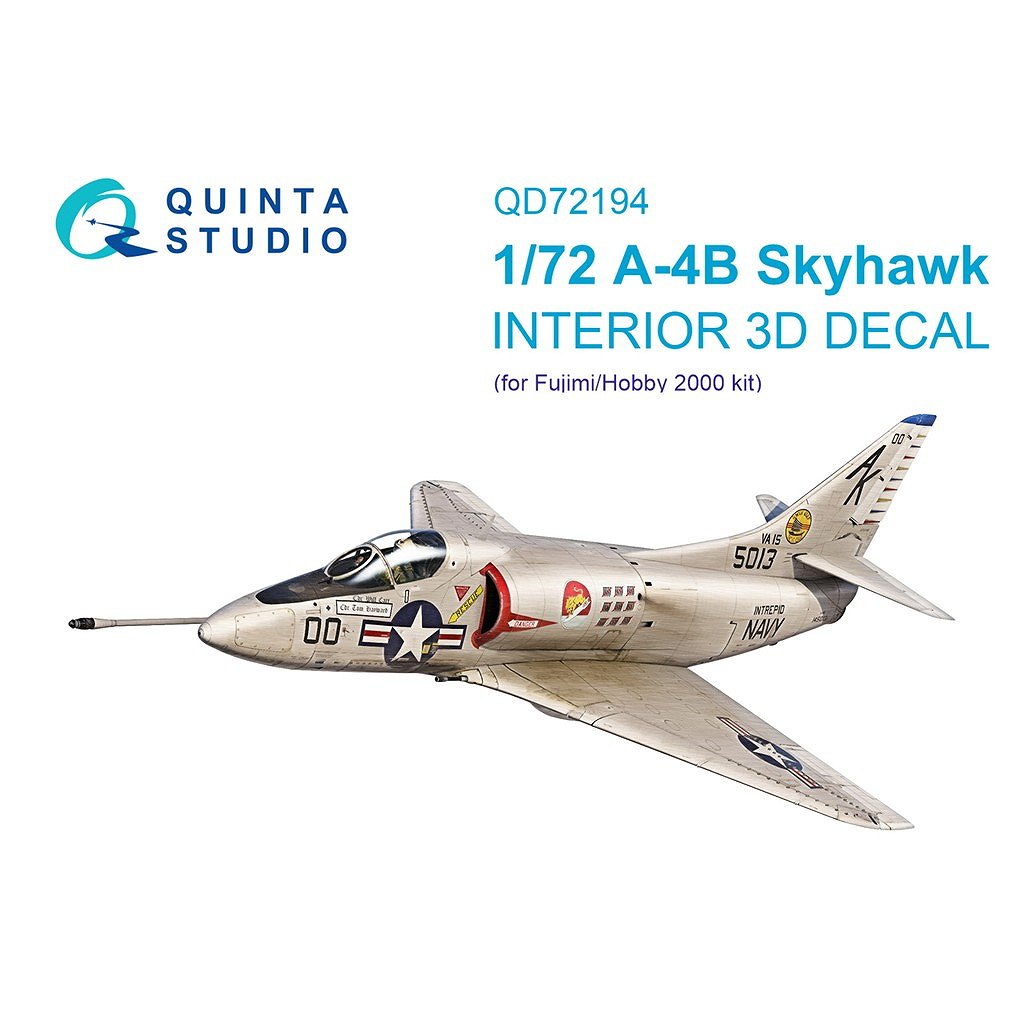 【新製品】QD72194 1/72 グラマン A-4B スカイホーク 内装カラー3Dデカール (フジミ/ホビー2000用)