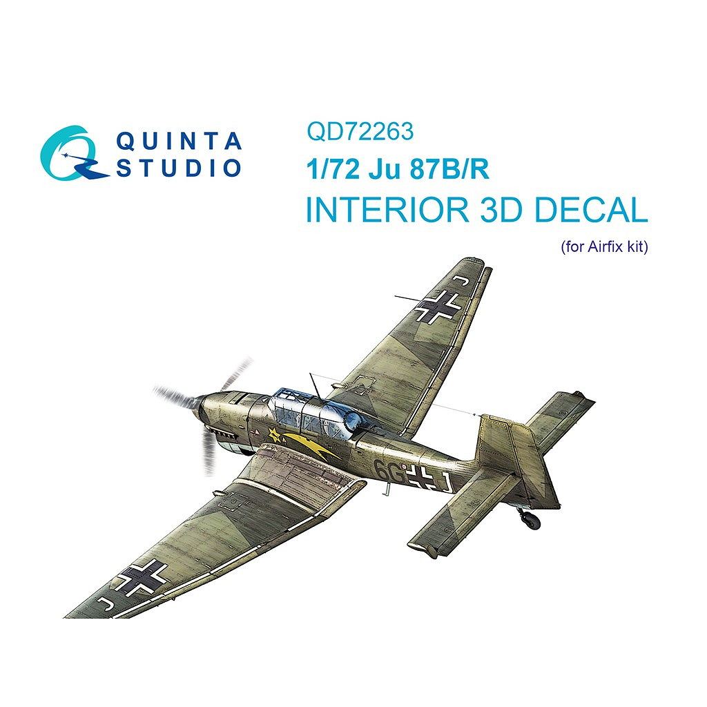 【新製品】QD72263 1/72 ユンカース Ju87B/R スツーカ 内装カラー3Dデカール (エアフィックス用)