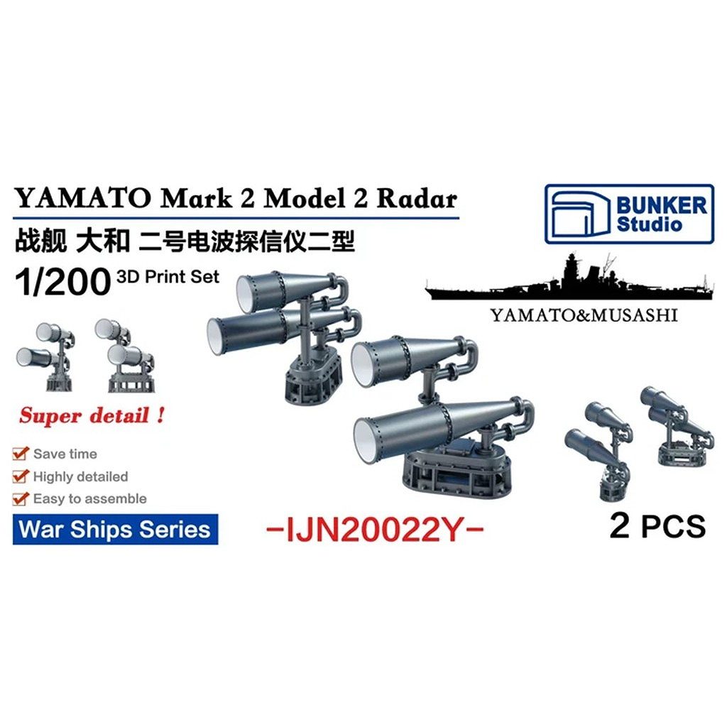 【新製品】IJN20022Y 日本海軍 戦艦 大和用 二号二型電探(22号電探) 【ネコポス規格外】