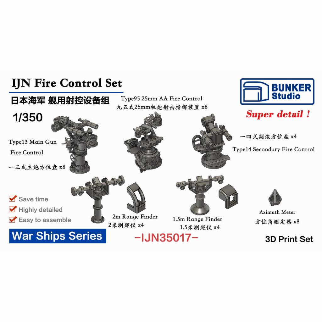 【新製品】IJN35017 日本海軍 火器管制機器セット