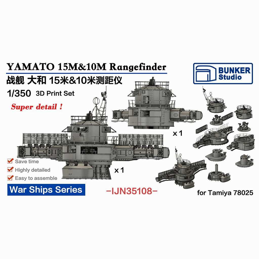 【新製品】IJN35108 日本海軍 大和用 15m&10m測距儀セット【ネコポス規格外】